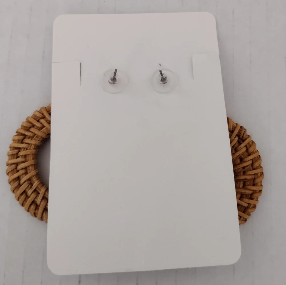 Rattan earrings - Picture 3 of 4